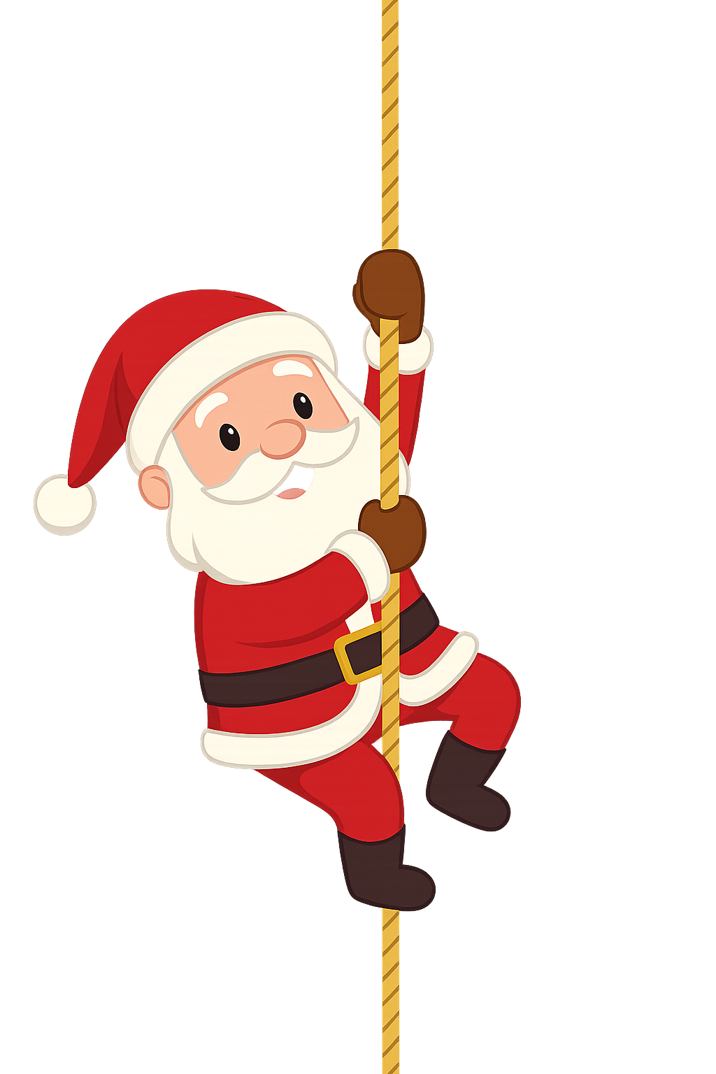 Santa Climbing